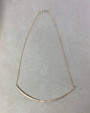 Load image into Gallery viewer, Textured 14k Gold Filled Bib Necklace: Minimalist Curved Choker