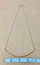 Load image into Gallery viewer, Textured 14k Gold Filled Bib Necklace: Minimalist Curved Choker