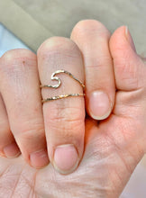 Load image into Gallery viewer, Textured Wave Ring: 14k Gold Filled Stacking Ring