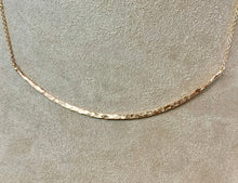Load image into Gallery viewer, Textured 14k Gold Filled Bib Necklace: Minimalist Curved Choker