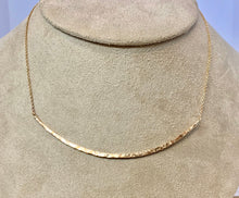 Load image into Gallery viewer, Textured 14k Gold Filled Bib Necklace: Minimalist Curved Choker