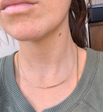 Load image into Gallery viewer, Textured 14k Gold Filled Bib Necklace: Minimalist Curved Choker