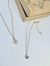 Load image into Gallery viewer, 14k gold filled Herkimer diamond necklace, April birthstone necklace