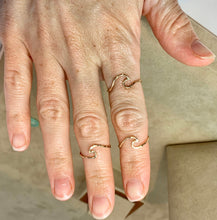 Load image into Gallery viewer, Textured Wave Ring: 14k Gold Filled Stacking Ring