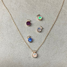 Load image into Gallery viewer, 14k Gold Filled Moonstone Necklace: Minimalist Gemstone Choker