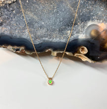Load image into Gallery viewer, Solitaire Citrine Necklace: Sterling Silver Gemstone Choker
