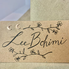 Load image into Gallery viewer, 14kt Gold Filled Crescent Moon Stud Earrings: Textured Minimalist Jewelry