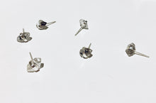 Load image into Gallery viewer, Sterling Silver Herkimer Diamond Stud Earrings: Raw Gemstone Jewelry
