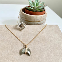 Load image into Gallery viewer, Handmade Pyrite Statement Ring: Sterling Silver Solitaire