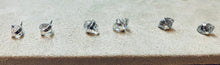 Load image into Gallery viewer, Sterling Silver Herkimer Diamond Stud Earrings: Raw Gemstone Jewelry