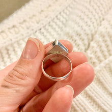Load image into Gallery viewer, Handmade Pyrite Statement Ring: Sterling Silver Solitaire
