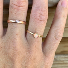 Load image into Gallery viewer, Opal Bezel Ring: Sterling Silver, 14k Gold Filled Stacking Ring