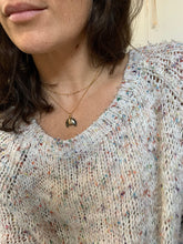 Load image into Gallery viewer, Crescent Moon Pyrite Necklace: 14k Gold Filled Layering Jewelry