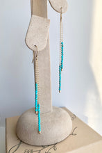 Load image into Gallery viewer, Turquoise Drop Earrings: Gold Filled Dangle Gemstone Jewelry