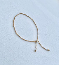Load image into Gallery viewer, Dainty 14k Gold Filled Slider Bracelet: Adjustable Rolo Chain