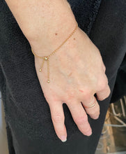 Load image into Gallery viewer, Dainty 14k Gold Filled Slider Bracelet: Adjustable Rolo Chain