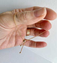 Load image into Gallery viewer, Dainty 14k Gold Filled Slider Bracelet: Adjustable Rolo Chain