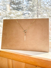 Load image into Gallery viewer, Raw Quartz Crystal Necklace: 14k Gold Filled Talisman Pendant