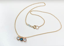 Load image into Gallery viewer, Aquamarine Solitaire Necklace: 14k Gold Filled Gemstone Choker