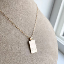 Load image into Gallery viewer, Hand Stamped Sunrise Necklace: 14k Gold Filled Sun Ray Pendant