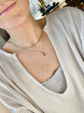 Load image into Gallery viewer, Raw Tourmaline Crystal Necklace: 14k Gold Filled Talisman Pendant