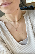 Load image into Gallery viewer, Raw Tourmaline Crystal Necklace: 14k Gold Filled Talisman Pendant