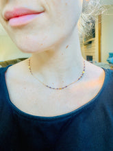 Load image into Gallery viewer, Clear Quartz Y Necklace: Gold Filled Lariat Gemstone Chain
