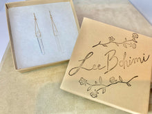 Load image into Gallery viewer, Clear Quartz Crystal Point Earrings: 14k Gold Filled Dangle Earrings
