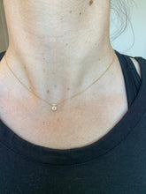 Load image into Gallery viewer, Solitaire Citrine Necklace: Sterling Silver Gemstone Choker
