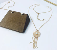 Load image into Gallery viewer, 14kt Gold Filled Crescent Moon Stud Earrings: Textured Minimalist Jewelry
