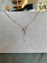 Load image into Gallery viewer, Raw Quartz Crystal Necklace: 14k Gold Filled Talisman Pendant
