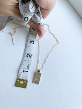 Load image into Gallery viewer, Hand Stamped Sunrise Necklace: 14k Gold Filled Sun Ray Pendant
