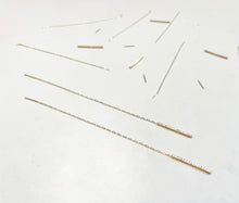 Load image into Gallery viewer, 14k Gold Filled Threader Earrings: Elegant Minimalist Style
