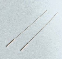 Load image into Gallery viewer, 14k Gold Filled Threader Earrings: Elegant Minimalist Style
