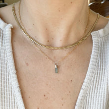 Load image into Gallery viewer, Raw Tourmaline Crystal Necklace: 14k Gold Filled Talisman Pendant
