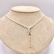 Load image into Gallery viewer, Raw Quartz Crystal Necklace: Sterling Silver Talisman Pendant
