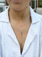 Load image into Gallery viewer, Raw Quartz Crystal Necklace: Sterling Silver Talisman Pendant
