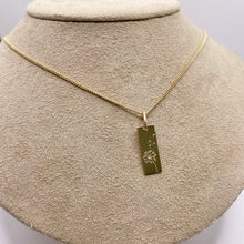 Load image into Gallery viewer, Hand Stamped Dandelion Necklace: 14k Gold Filled Wish Pendant
