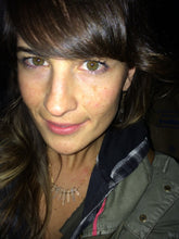 Load image into Gallery viewer, Bohemian Quartz Point Bib Necklace: 14k Gold Filled Crystal Fringe
