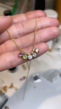Load and play video in Gallery viewer, Solitaire Ruby necklace, gemstone choker, 14k gold filled minimalist necklace, fancy crystal necklace, gemstone jewelry
