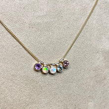 Load image into Gallery viewer, Solitaire Ruby necklace, gemstone choker, 14k gold filled minimalist necklace, fancy crystal necklace, gemstone jewelry
